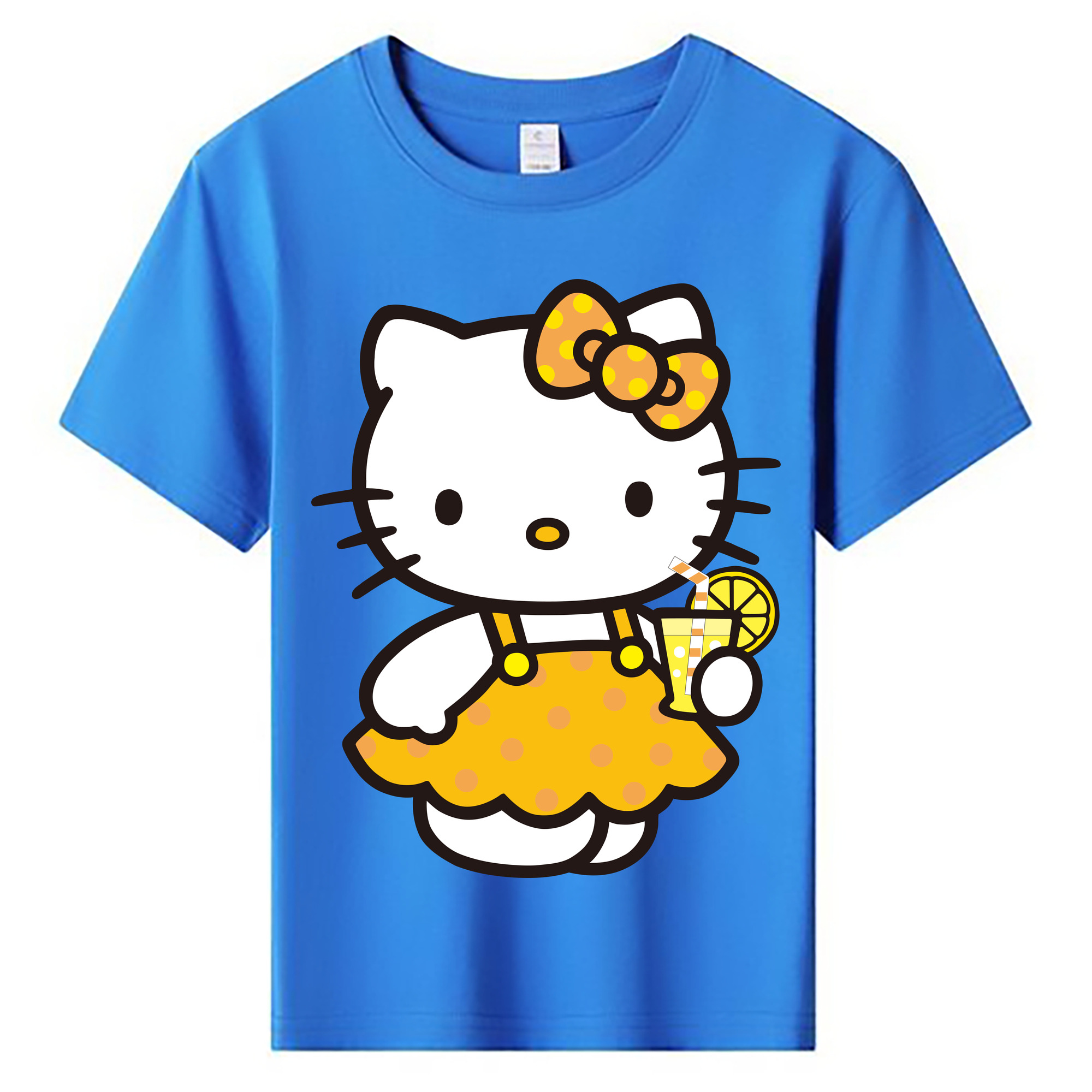 （画像用） Hello Kitty ハローキティ 綿100％キッズTシャツ（フロントプリント）